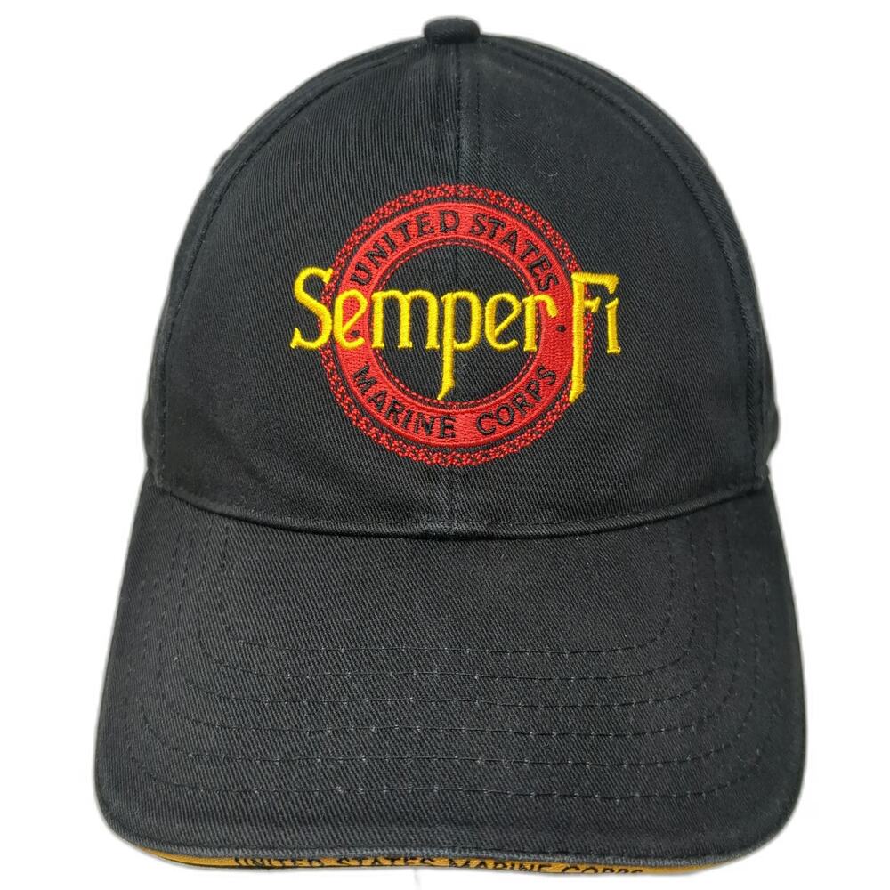 Brothers In Arms Baseball Cap Black OSFM Semper Fi United States Marine Corps